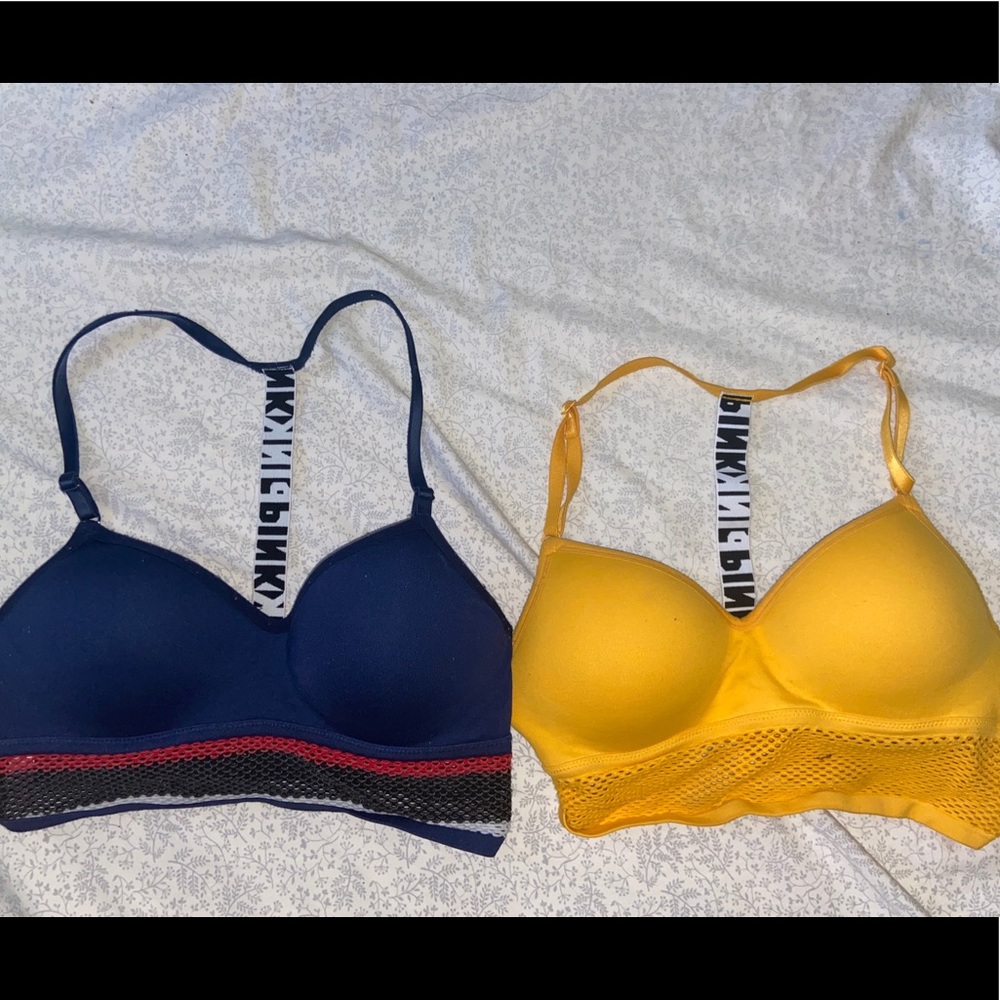 Two small PINK bras
